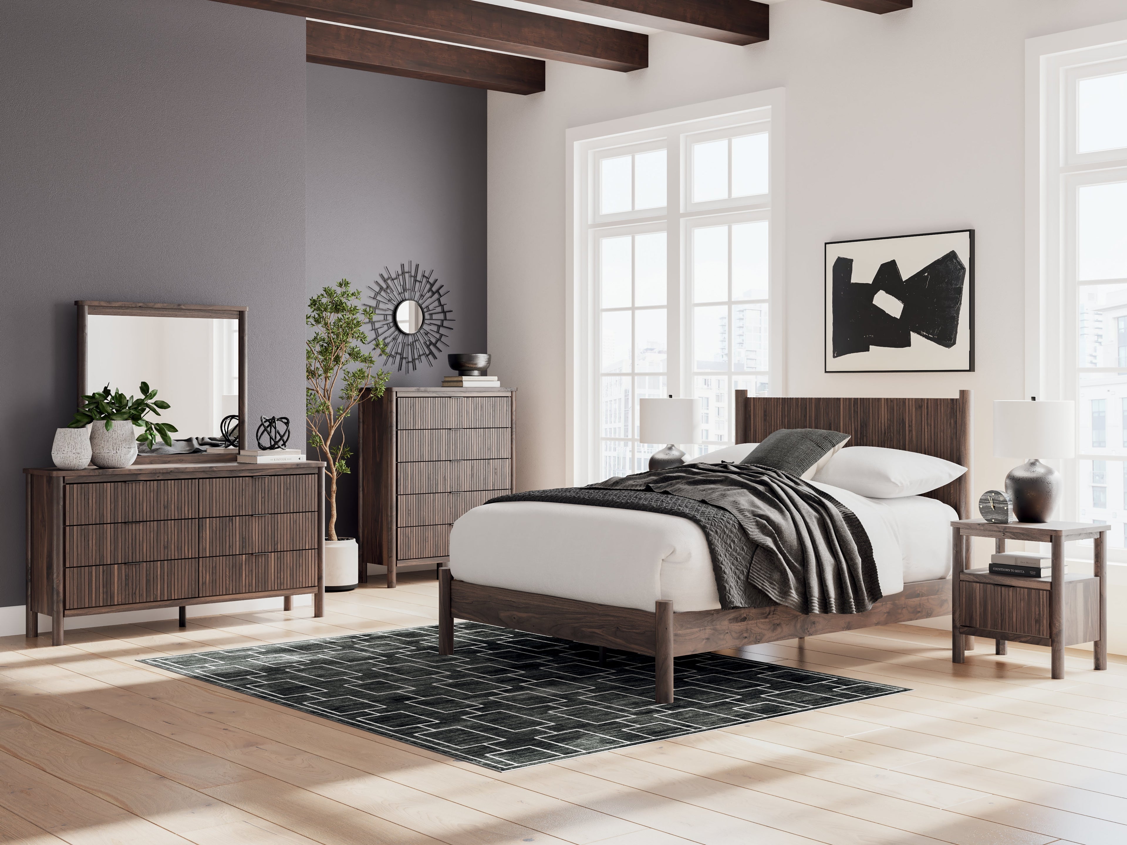 Pamytta Brown One Drawer Night Stand