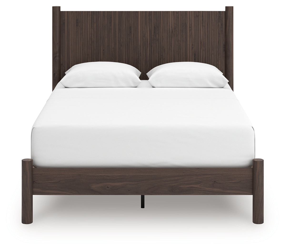 Pamytta Brown Queen Panel Platform Bed, Dresser and Mirror