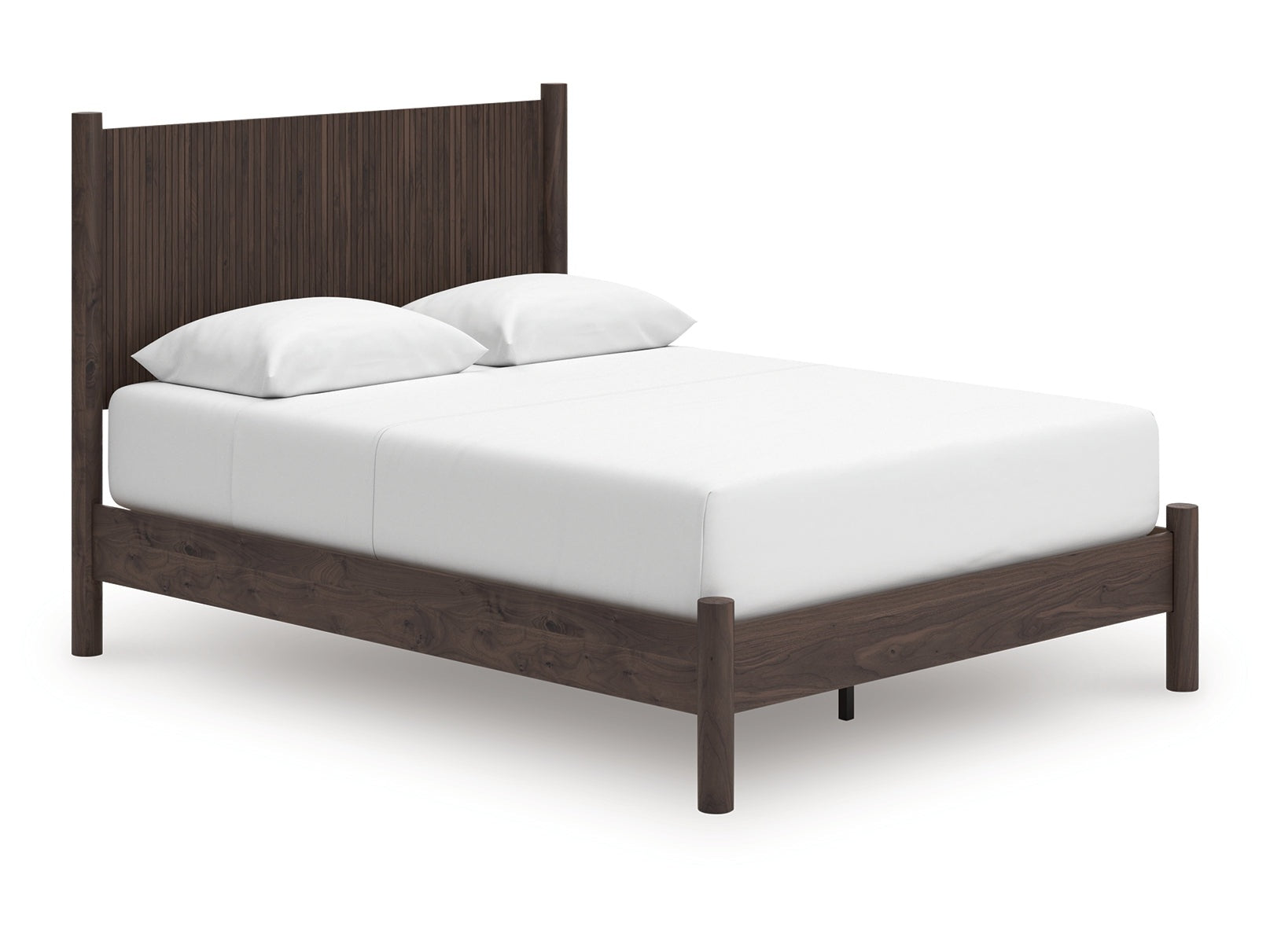 Pamytta Brown Queen Panel Platform Bed