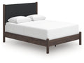 Pamytta Brown Queen Upholstered Panel Bed