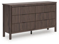 Pamytta Brown Six Drawer Dresser