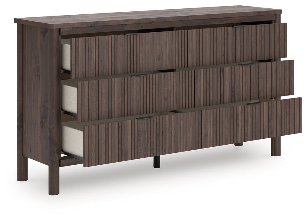 Pamytta Brown Six Drawer Dresser