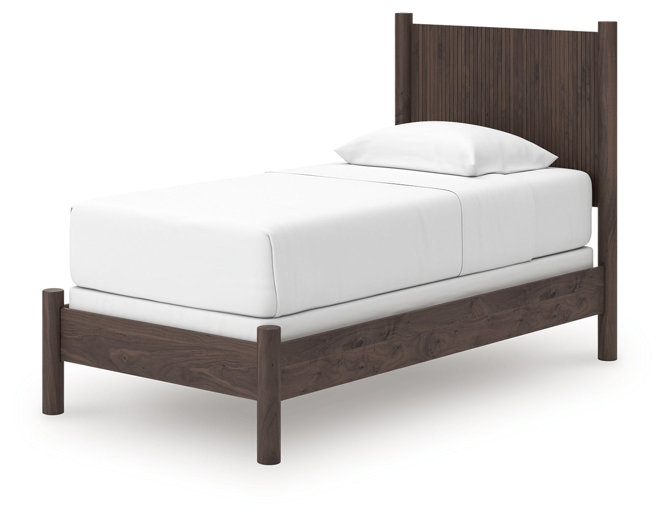 Pamytta Brown Twin Panel Bed, Dresser and Mirror