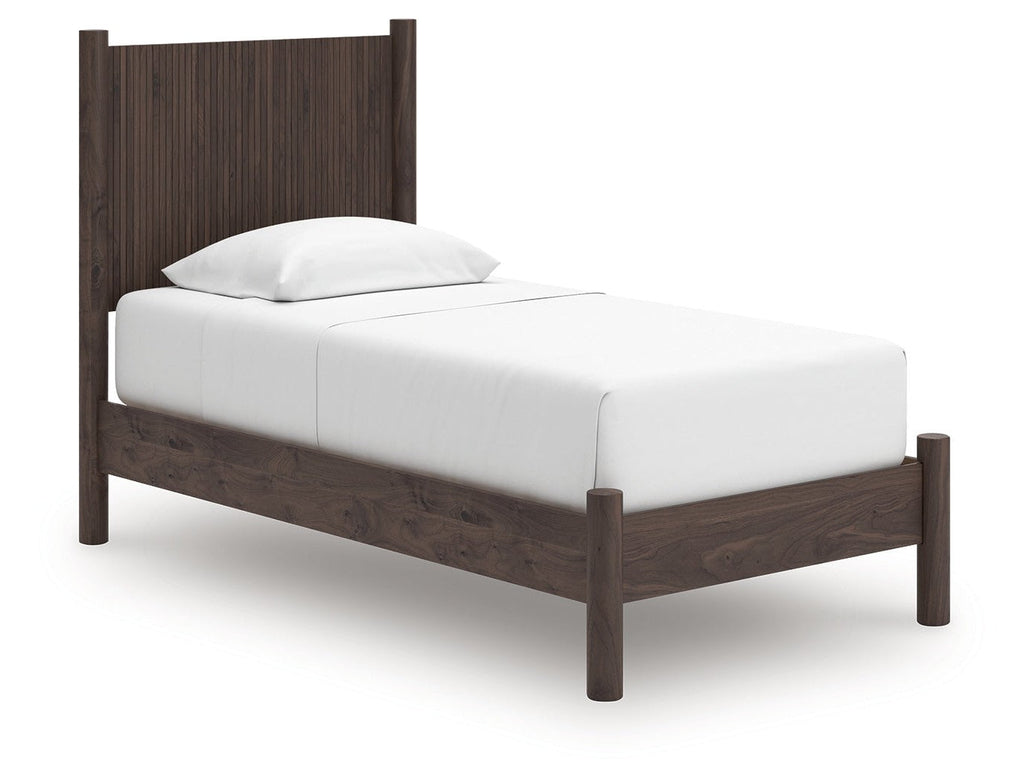 Pamytta Brown Twin Panel Platform Bed
