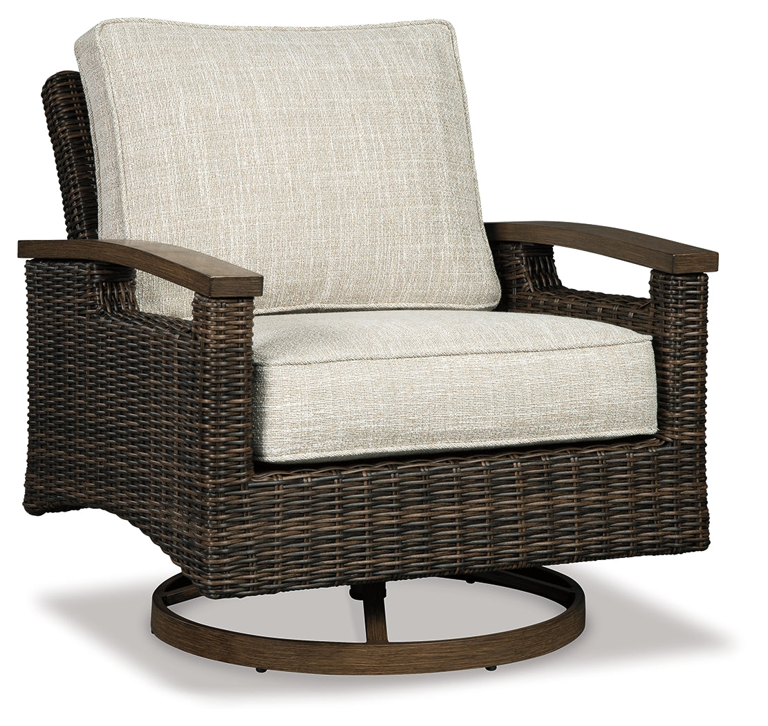 Paradise Trail Medium Outdoor Fire Pit Table, Brown