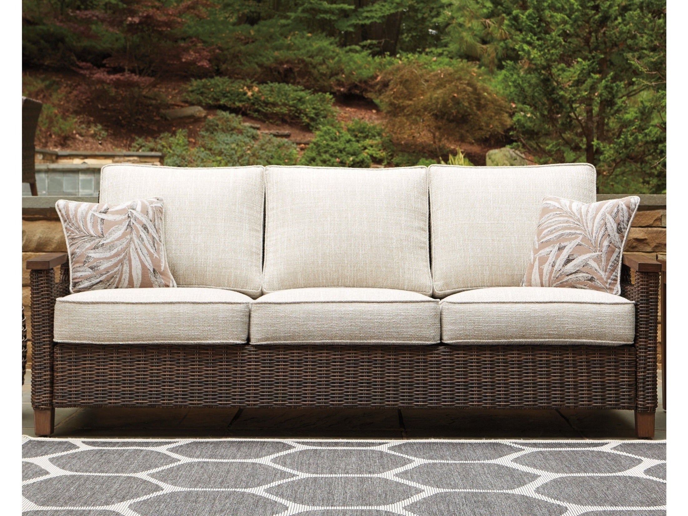 Paradise Trail Outdoor Sofa w/ Cushion