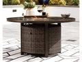 Paradise Trail Round Outdoor Fire Pit Table