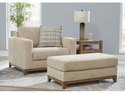 Parklynn Desert Oversized Chair and Ottoman
