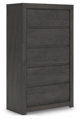Parlayon Charcoal 32" 5 Drawer Chest of Drawers