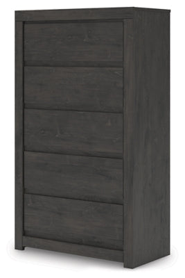Parlayon Charcoal 32" 5 Drawer Chest of Drawers