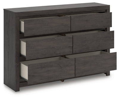 Parlayon Charcoal 6 Drawer Dresser