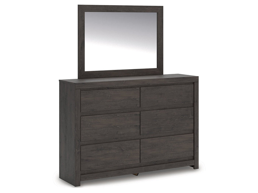 Parlayon Charcoal Dresser & Mirror