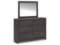 Parlayon Charcoal Dresser & Mirror