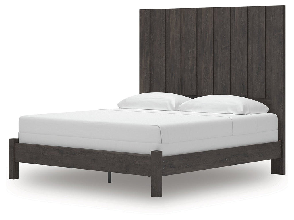 Parlayon Charcoal King Panel Bed