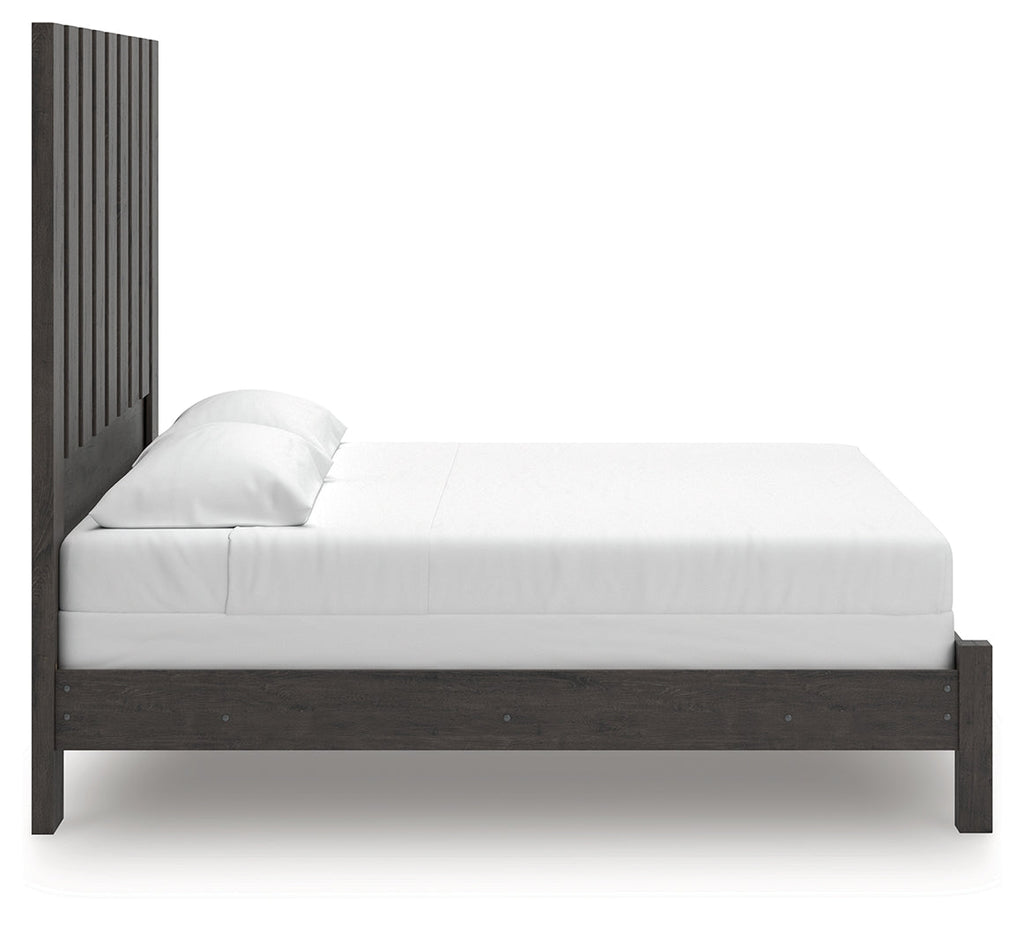 Parlayon Charcoal King Panel Bed