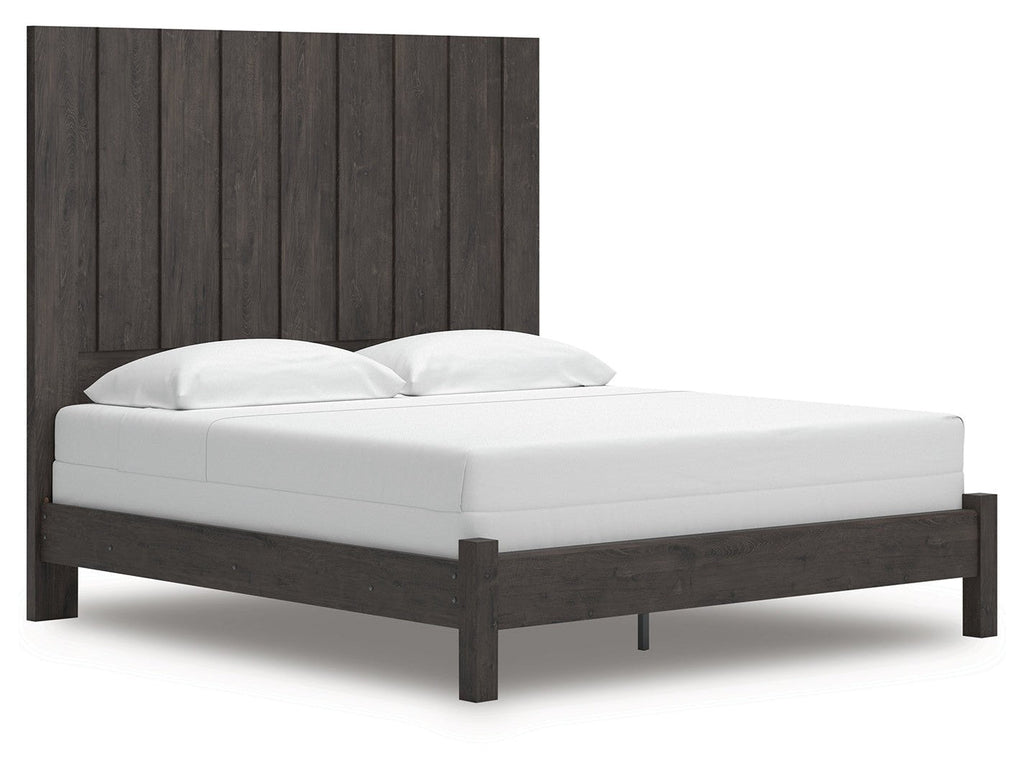 Parlayon Charcoal King Panel Bed