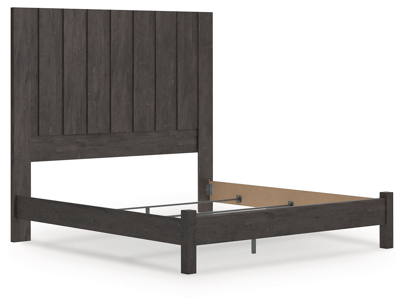 Parlayon Charcoal King Panel Bed