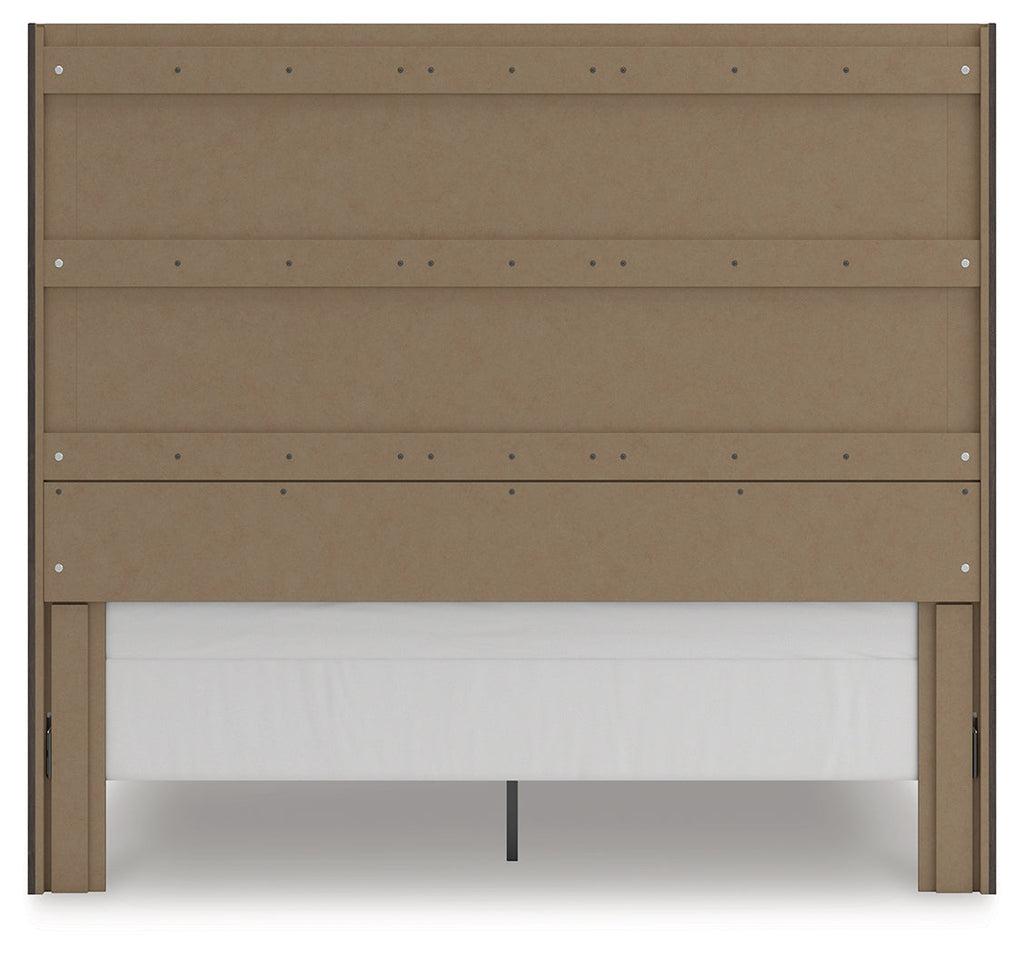 Parlayon Charcoal King Panel Storage Bed