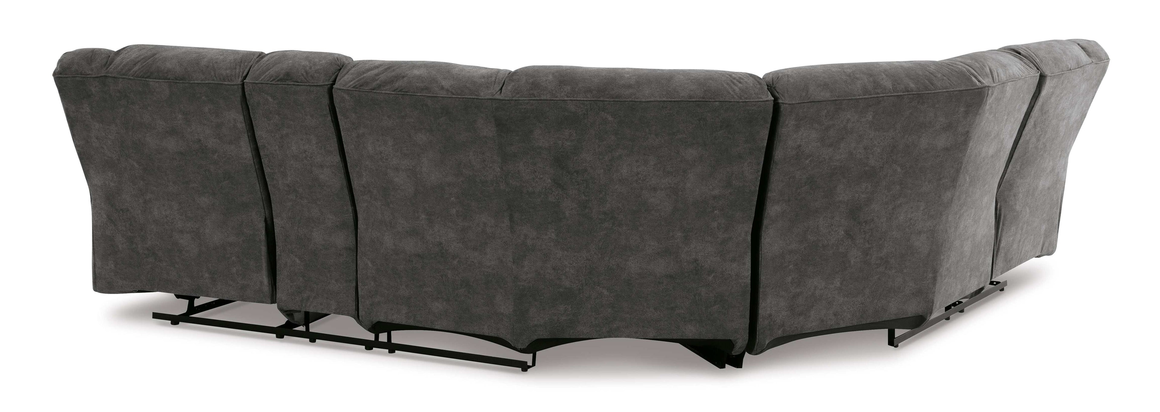 Partymate Slate Manual Reclining Sectional Living Room Set