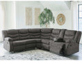 Partymate Slate Manual Reclining Sectional Living Room Set