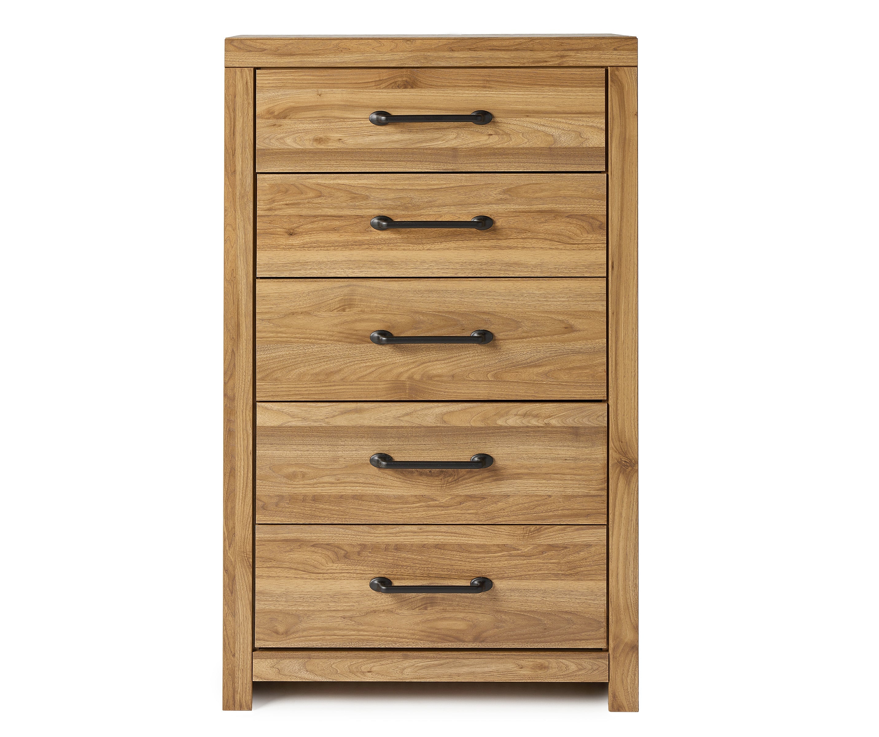 Pasklyn Brown Five Drawer Chest