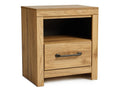 Pasklyn Brown One Drawer Nightstand