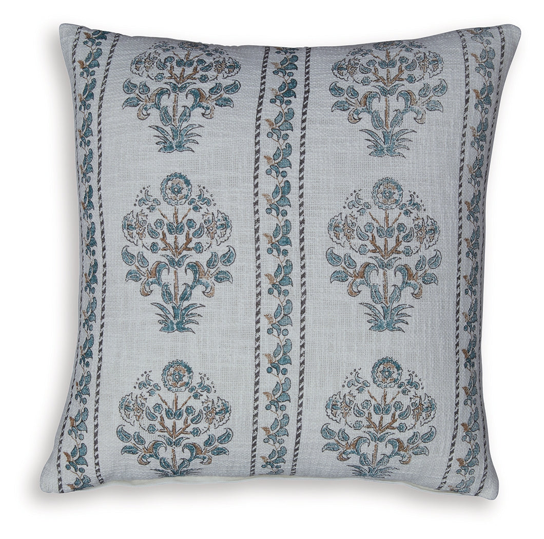 Paulmour Ivory/Green/Brown Pillow
