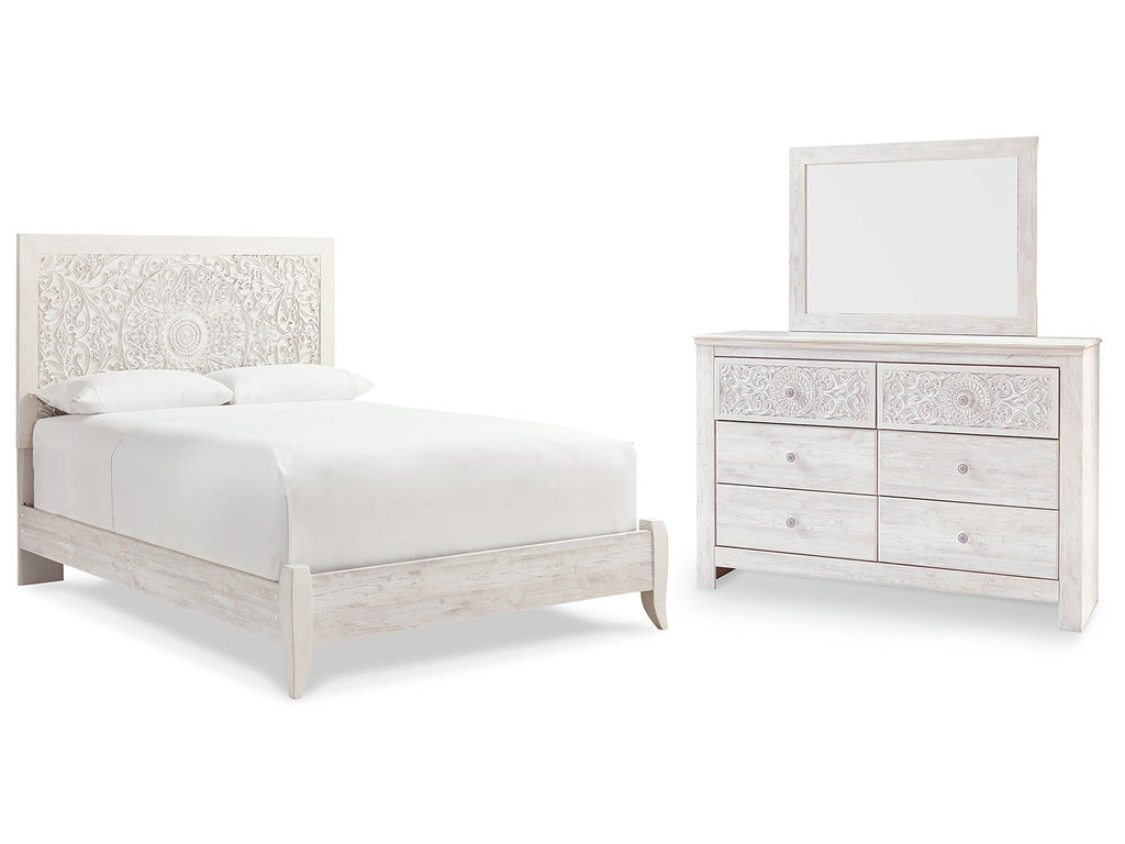 Paxberry Queen Panel Bedroom Set with Dresser and Mirror