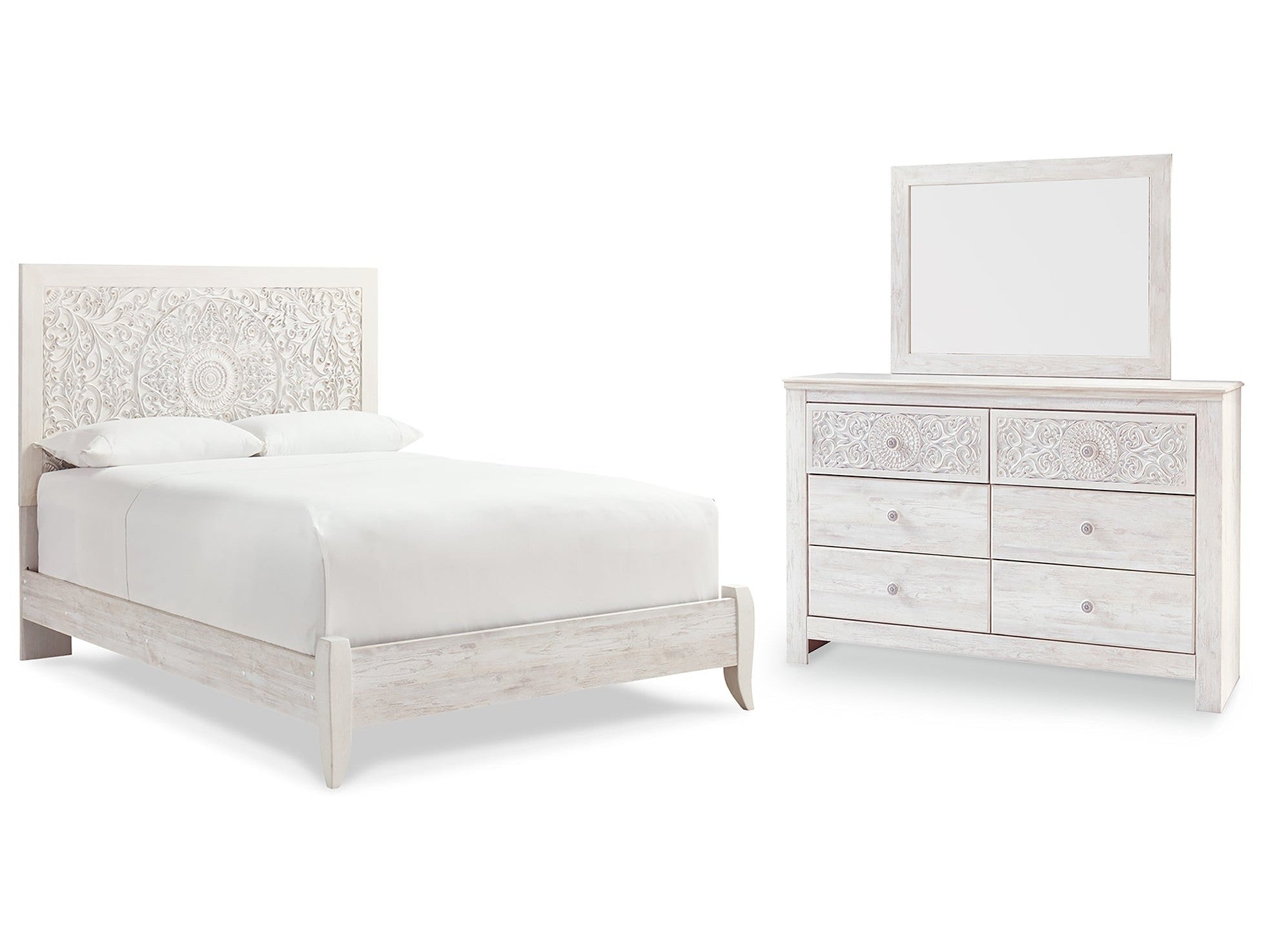 Paxberry Queen Panel Bedroom Set with Dresser and Mirror