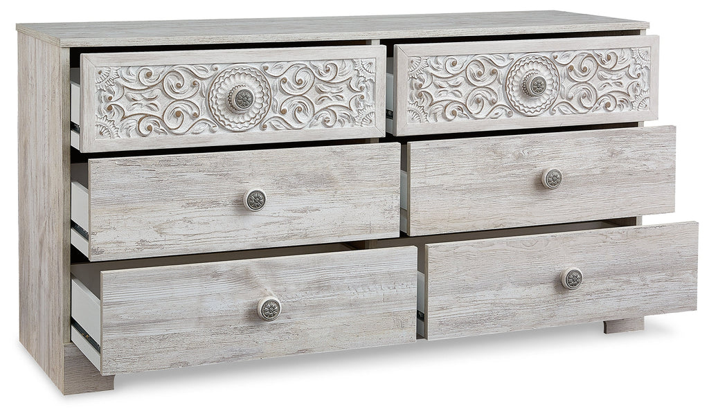 Paxberry Whitewash Dresser (28.78" H)