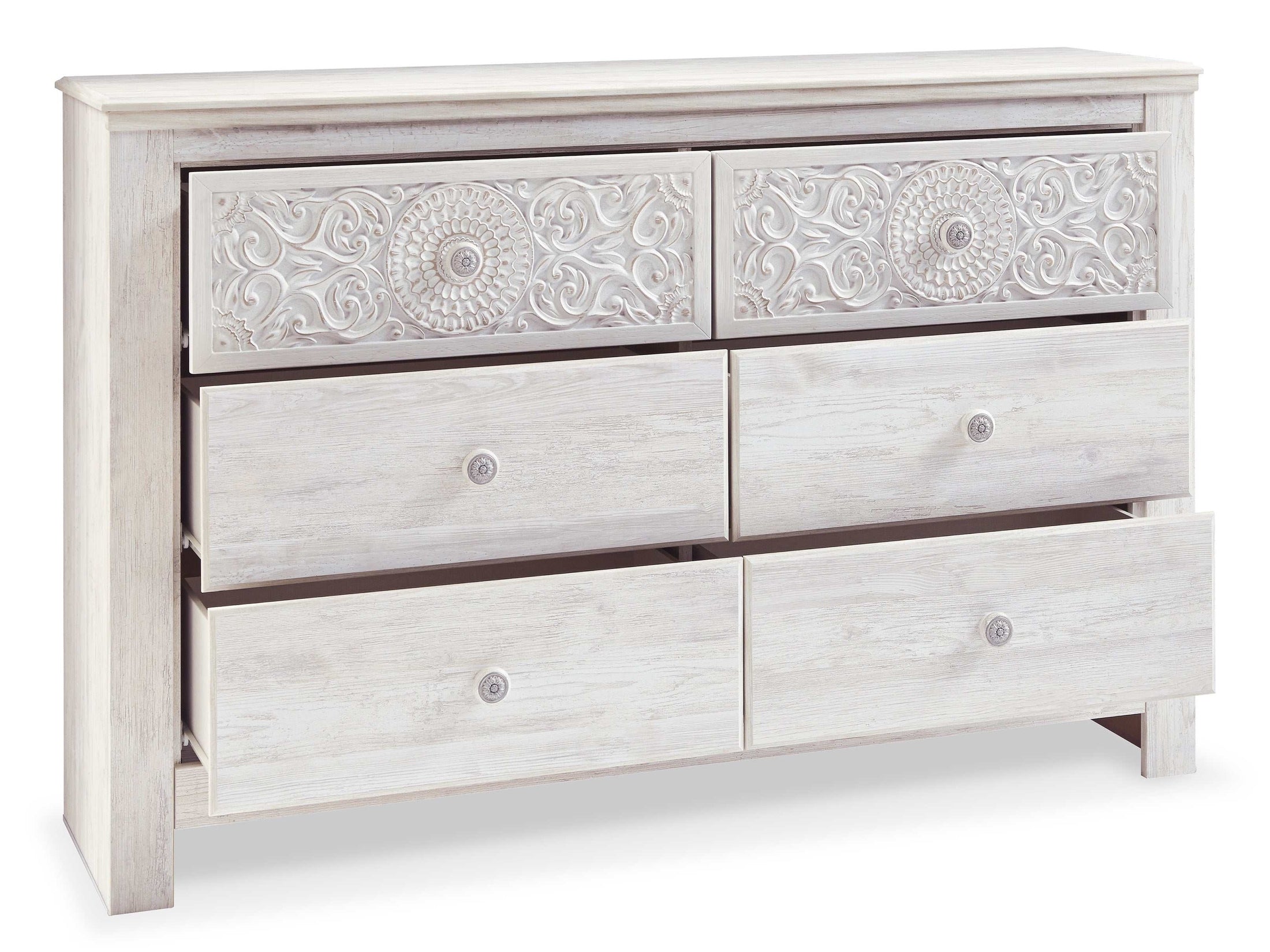 Paxberry Whitewash Dresser & Mirror