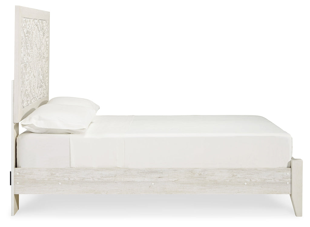 Paxberry Whitewash Full Panel Bed
