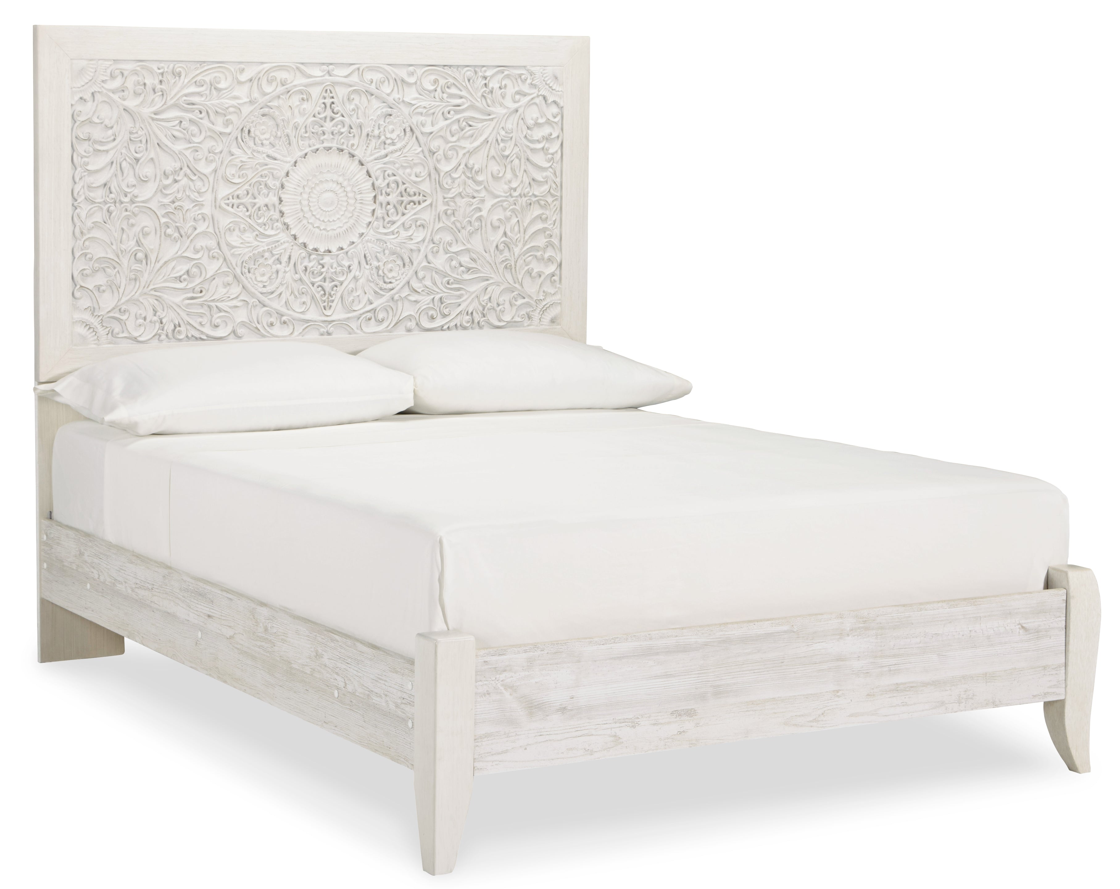 Paxberry Whitewash Full Panel Bedroom Set