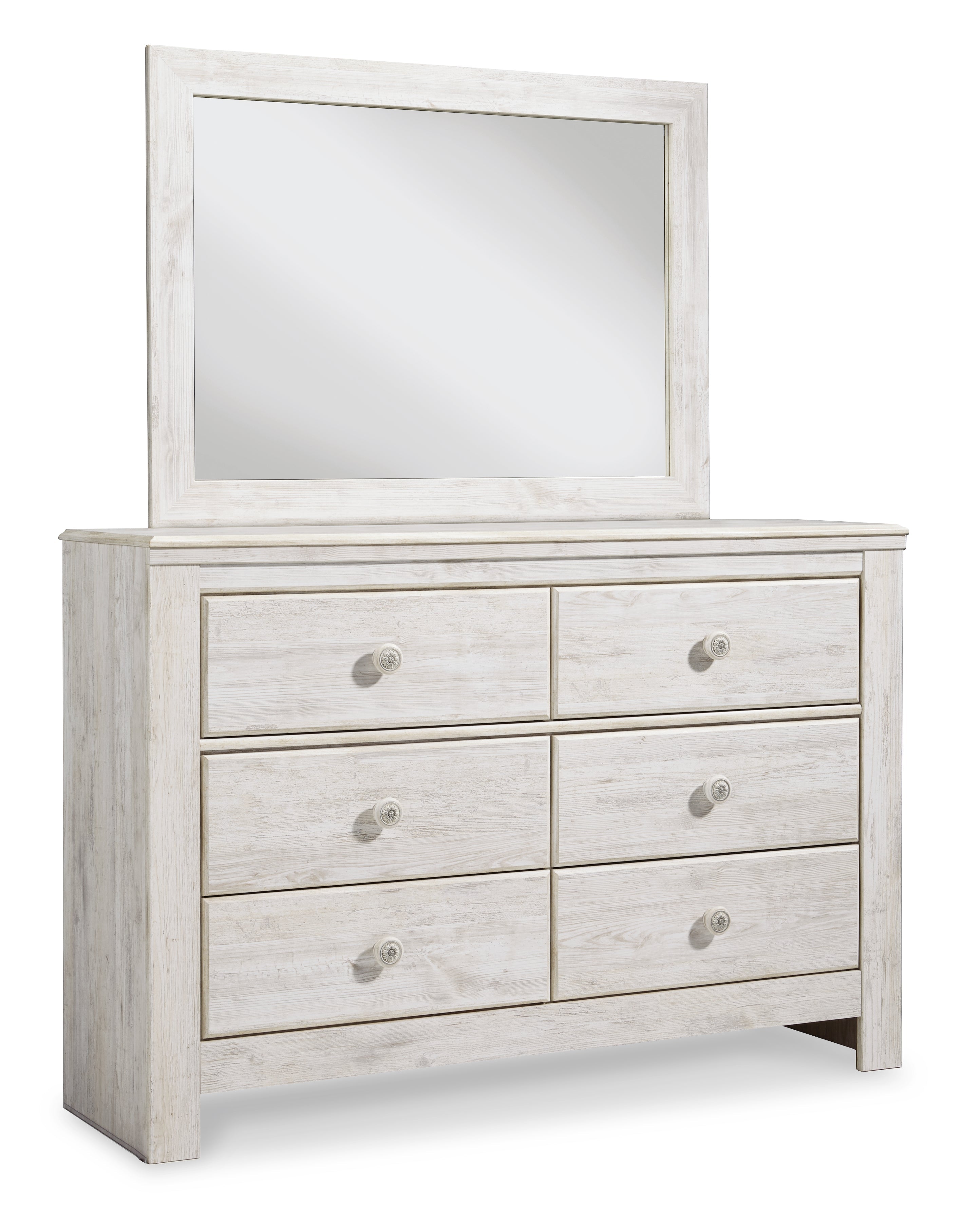 Paxberry Whitewash Full Panel Bedroom Set