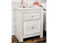 Paxberry Whitewash Nightstand (29.21" H)