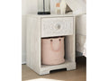 Paxberry Whitewash One Drawer Nightstand