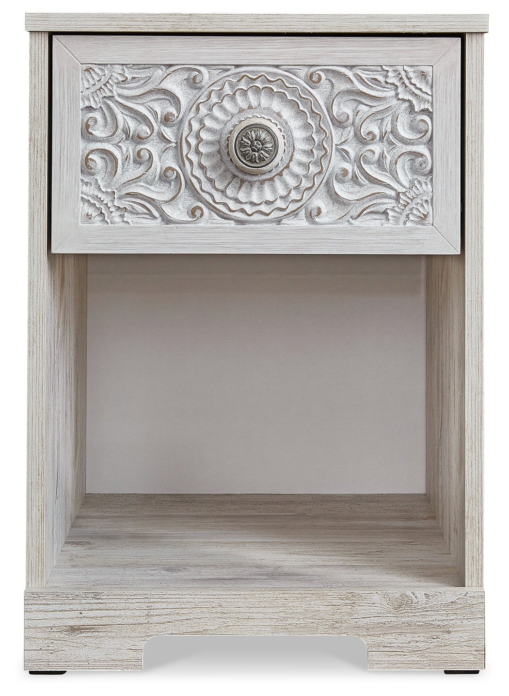 Paxberry Whitewash One Drawer Nightstand