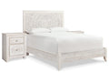 Paxberry Whitewash Queen Panel Bedroom Set with 2 Nightstands