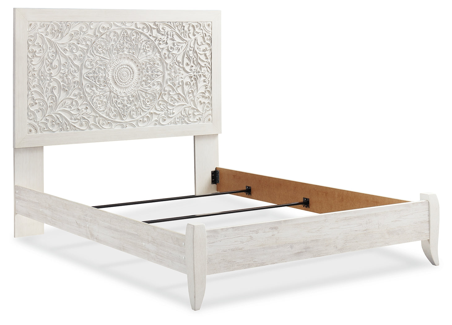 Paxberry Whitewash Queen Panel Bedroom Set with 2 Nightstands