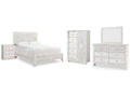Paxberry Whitewash Queen Panel Bedroom Set