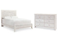 Paxberry Whitewash Queen Panel Bedroom Set with Dresser