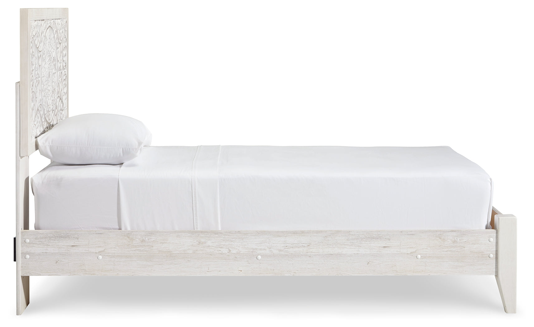 Paxberry Whitewash Twin Panel Bed
