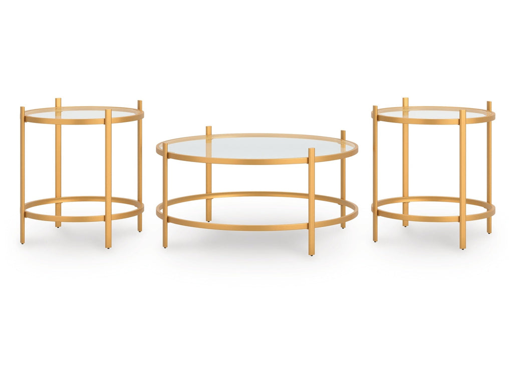Pearlox Gold Occasional Table Set (Set of 3)