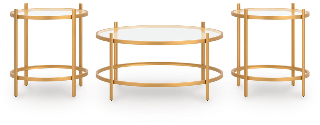 Pearlox Gold Occasional Table Set (Set of 3)