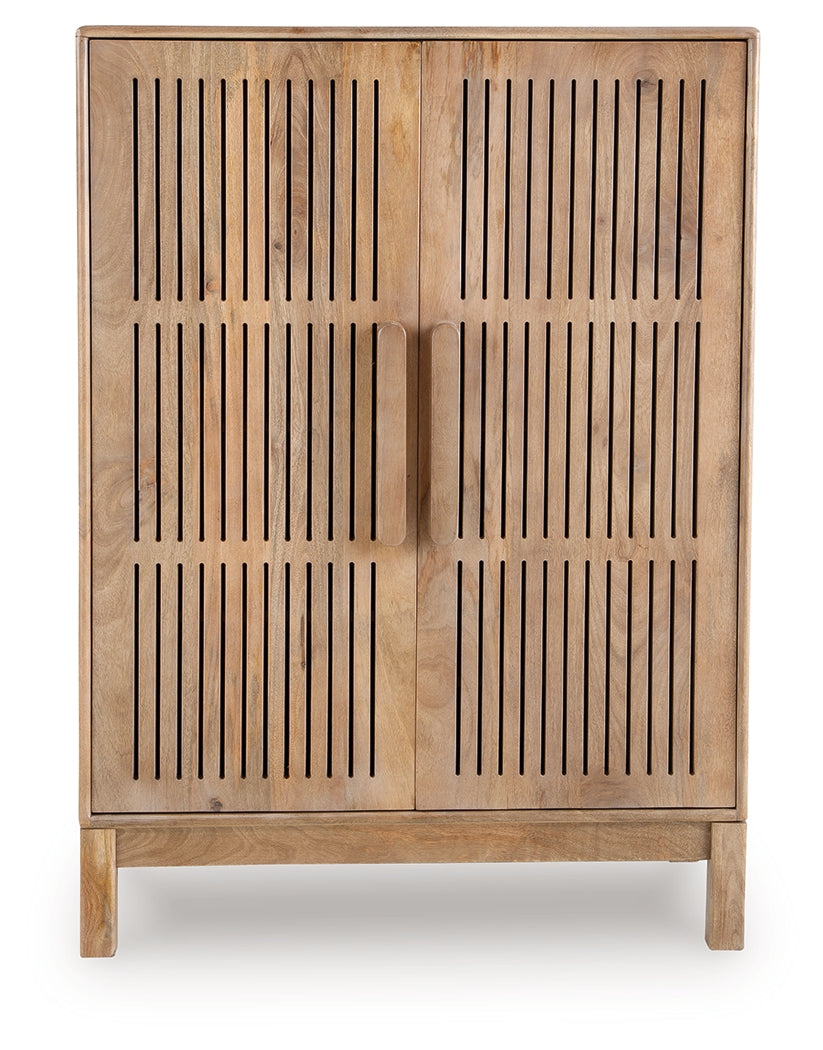Pellamour Natural Brown Bar Cabinet