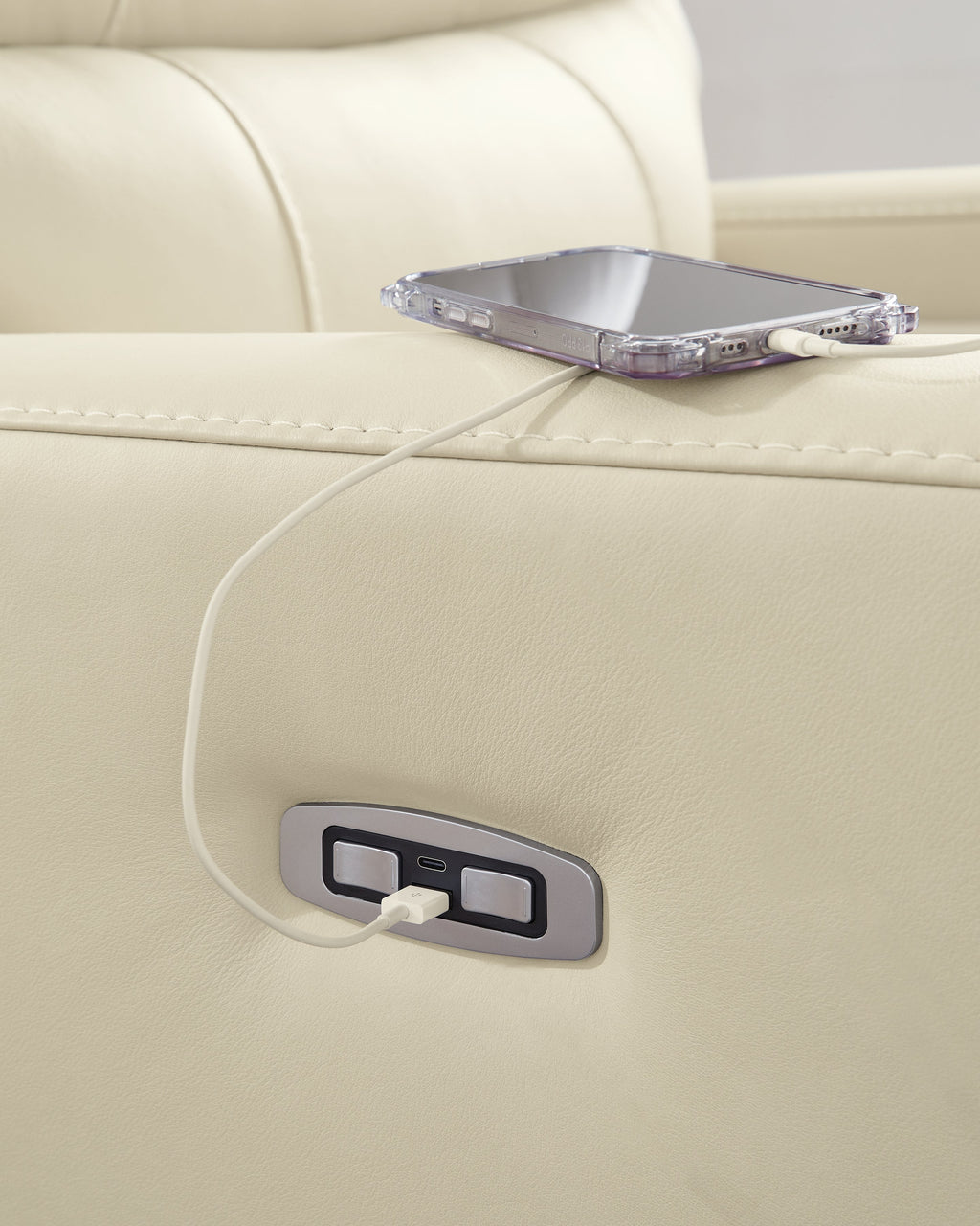 Pennacle Pier Canvas Power Recliner