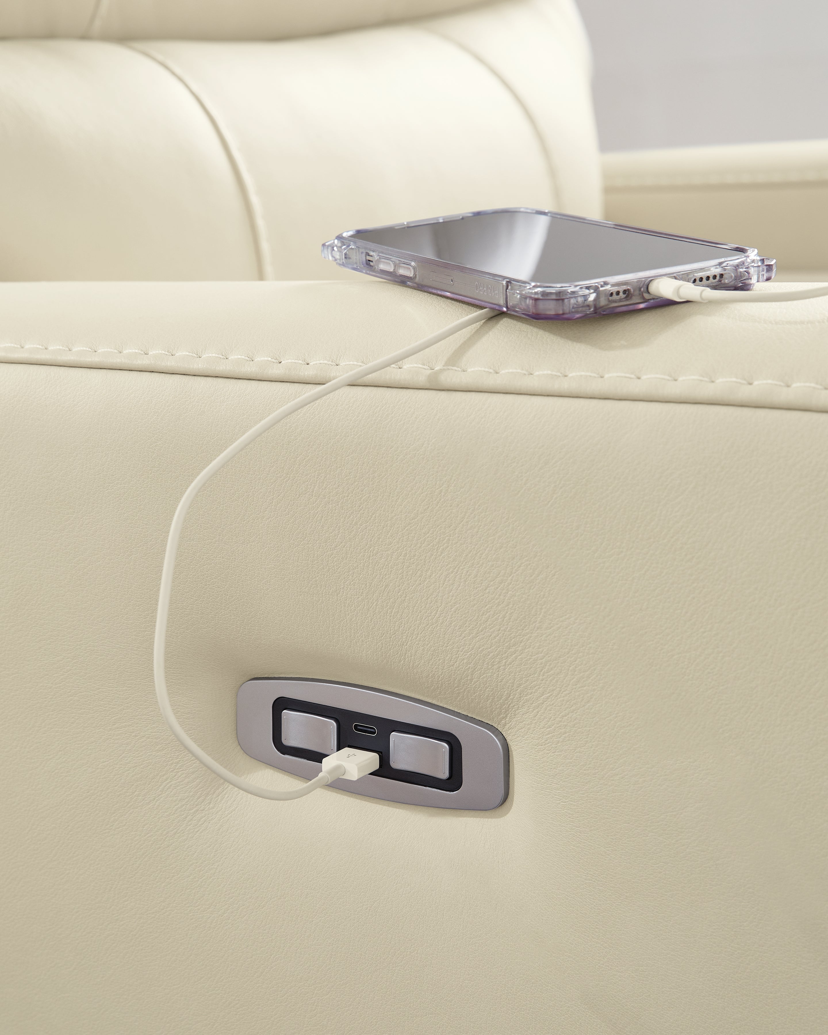 Pennacle Pier Canvas Power Recliner