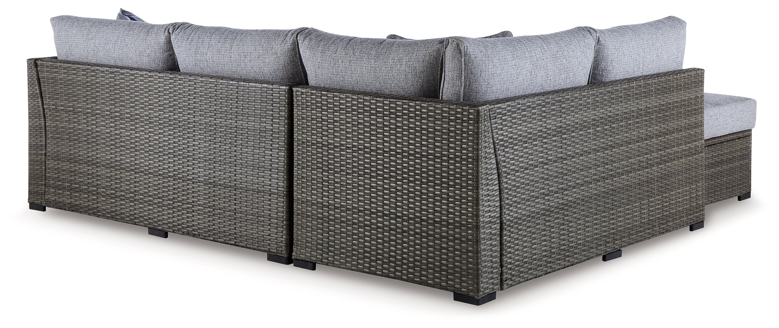 Petal Road Gray Outdoor Sectional Seating Group (Set of 4)