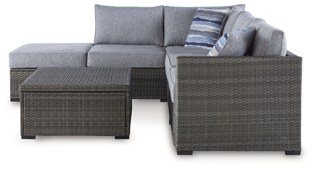 Petal Road Gray Outdoor Sectional Seating Group (Set of 4)
