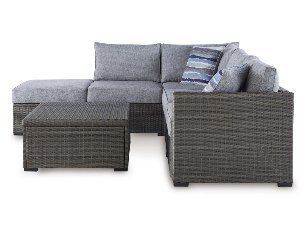 Petal Road Gray Outdoor Sectional Seating Group (Set of 4)